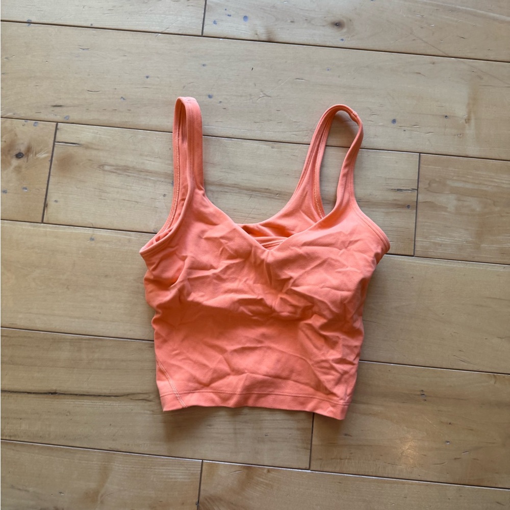 lululemon athletica Orange Tank Top